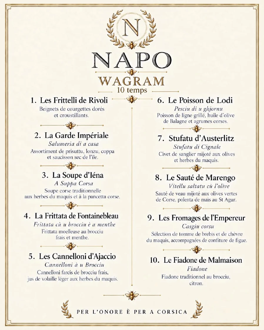 NAPO — Wagram · 10 temps · 111 €, page 5 de la carte