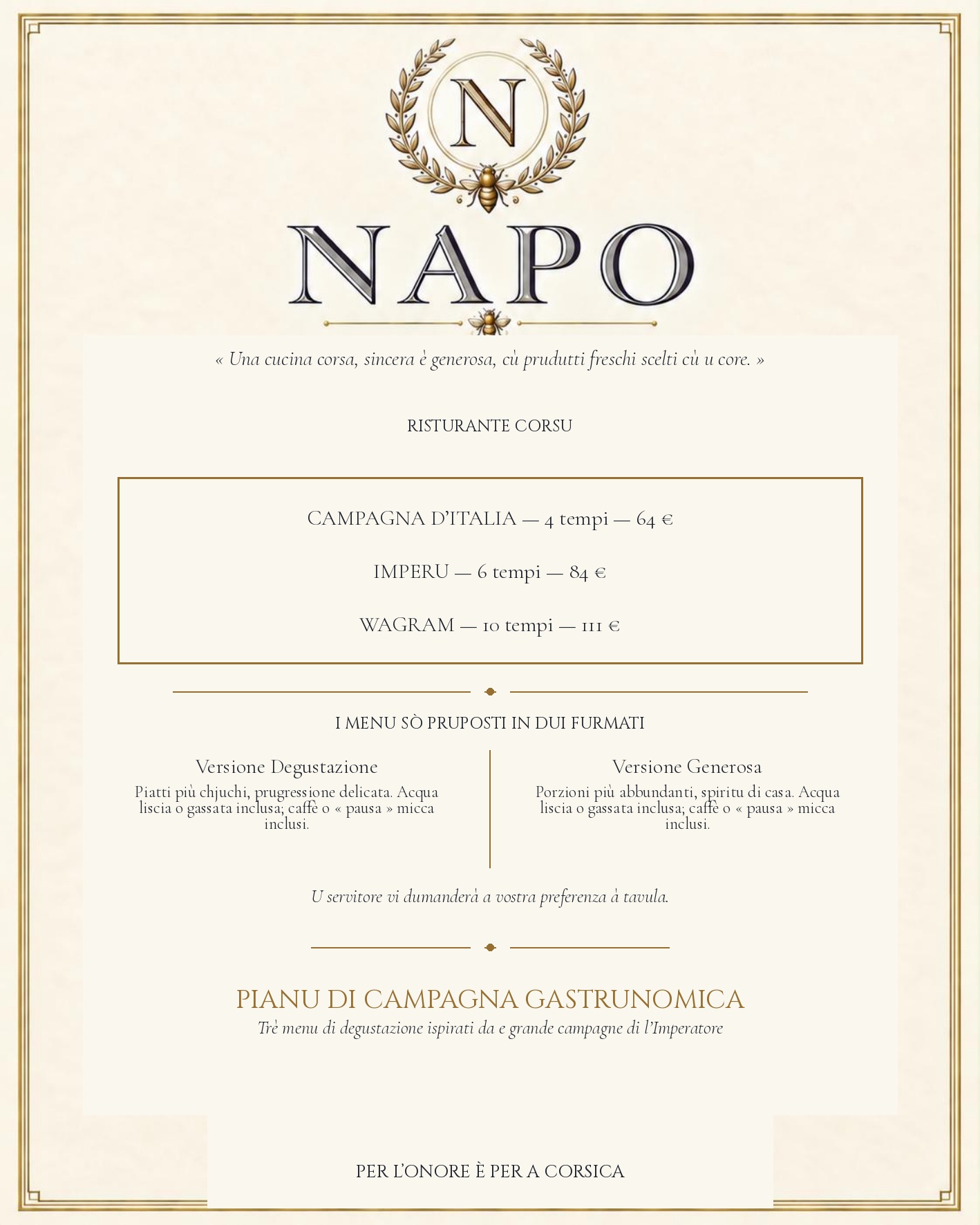 MENU — Corsu — page 2