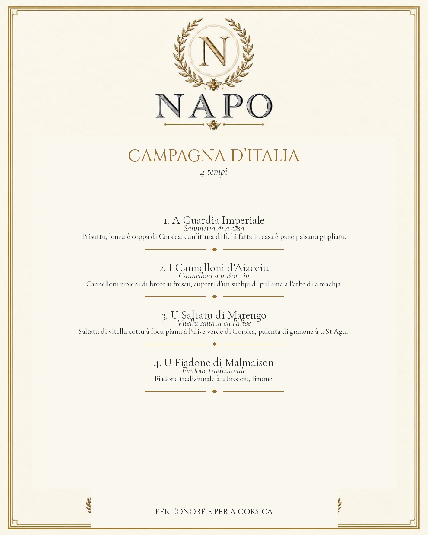 MENU — Corsu — page 3