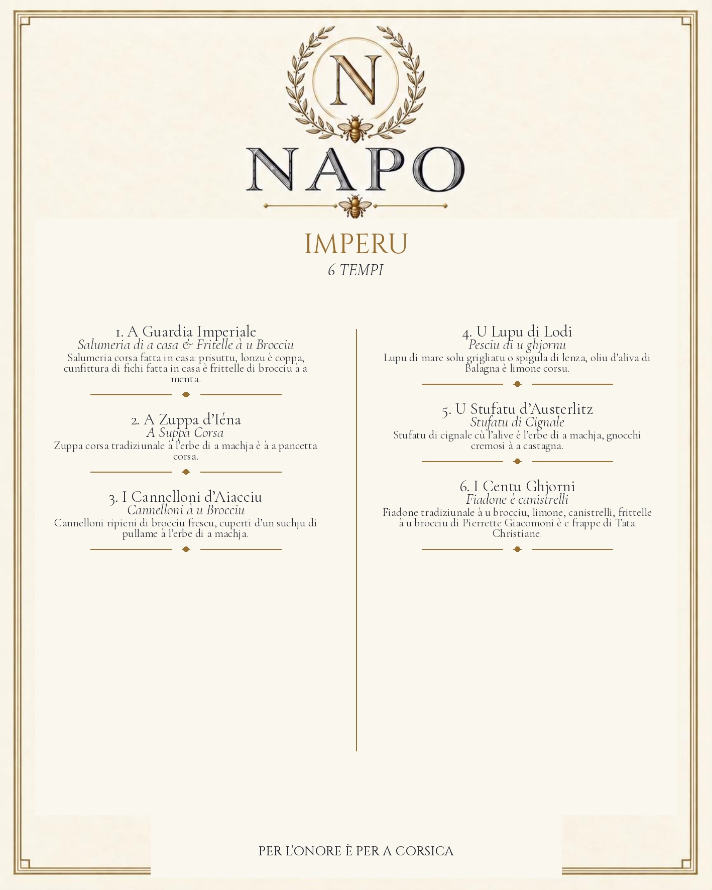 MENU — Corsu — page 4