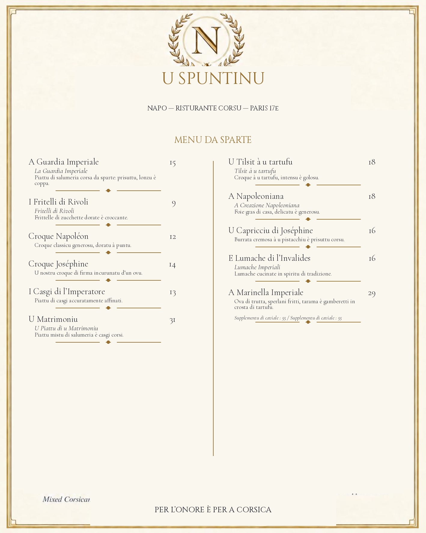 MENU — Corsu — page 7