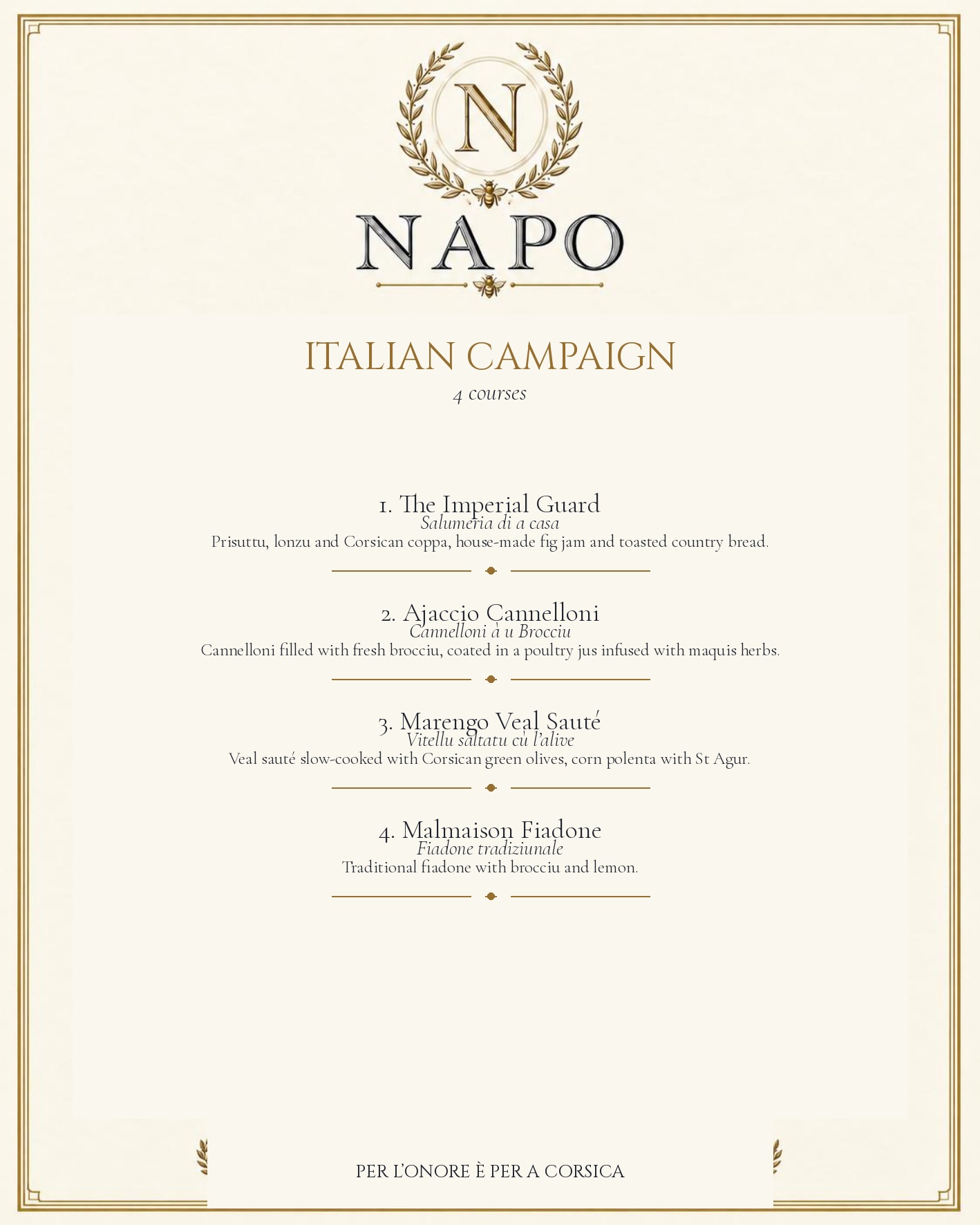 MENU — English — page 3