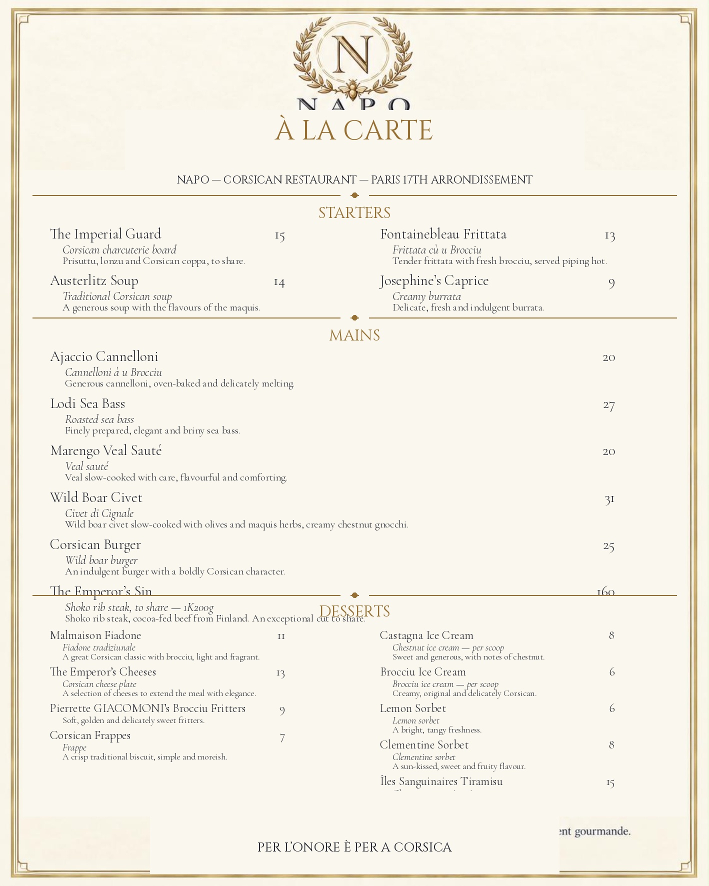 MENU — English — page 6