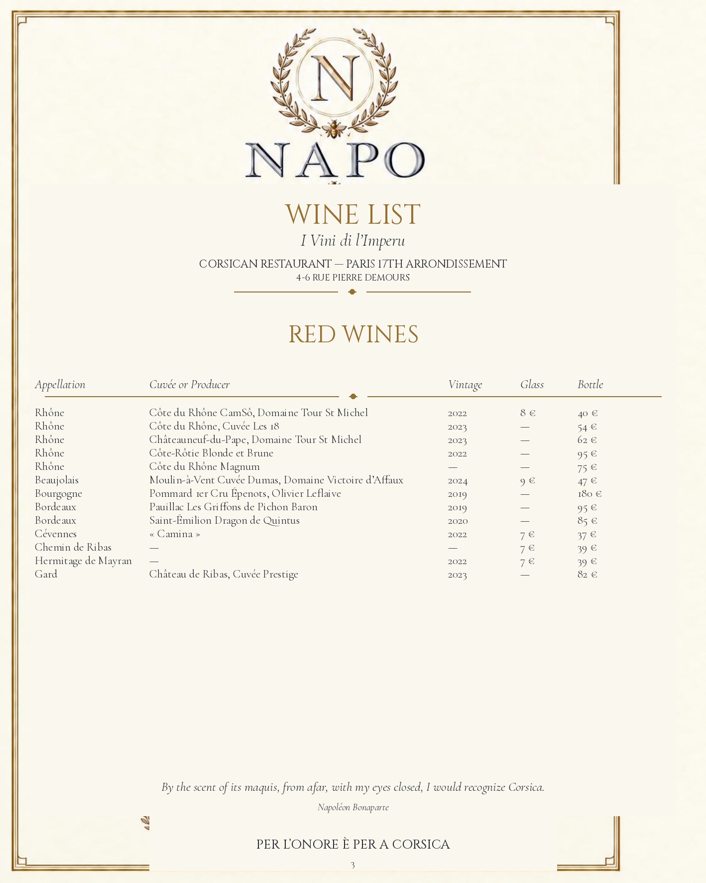 MENU — English — page 10