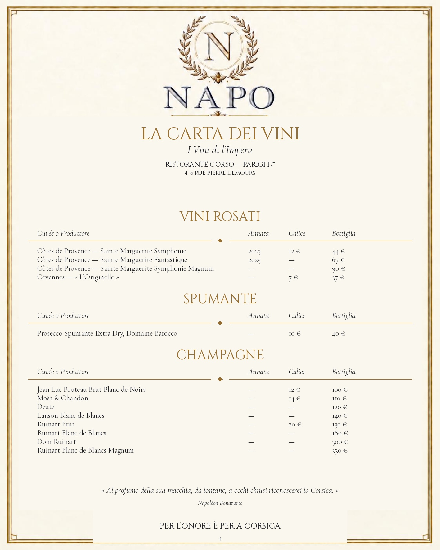 MENU — Italiano — page 11
